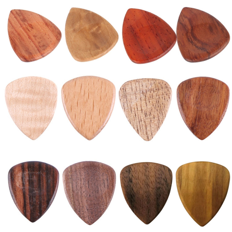 3PCS Folk Fingers Solid Wood Guitar Pick Music Accessories Color Random Delivery - Guitar Tuner by buy2fix | Online Shopping UK | buy2fix