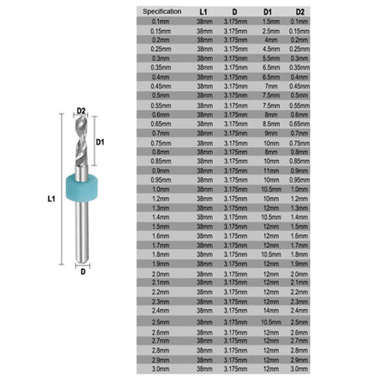 10 In 1 PCB Tungsten Steel Drill Bits Carving Miniature Drill Bits, Size: 0.6-1.5mm - Home & Garden by buy2fix | Online Shopping UK | buy2fix