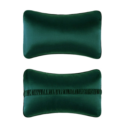 TZ19 Silk Car Head Pillow Car Memory Foam Comfort Lumbar Support(Green) - In Car by buy2fix | Online Shopping UK | buy2fix