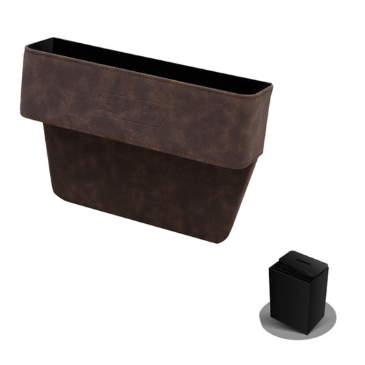 DE RAN FU Car Seat Storage Box Cup Holder Fur Citrine Phone Sundry Storage Box(Brown) - Stowing Tidying by DE RAN FU | Online Shopping UK | buy2fix