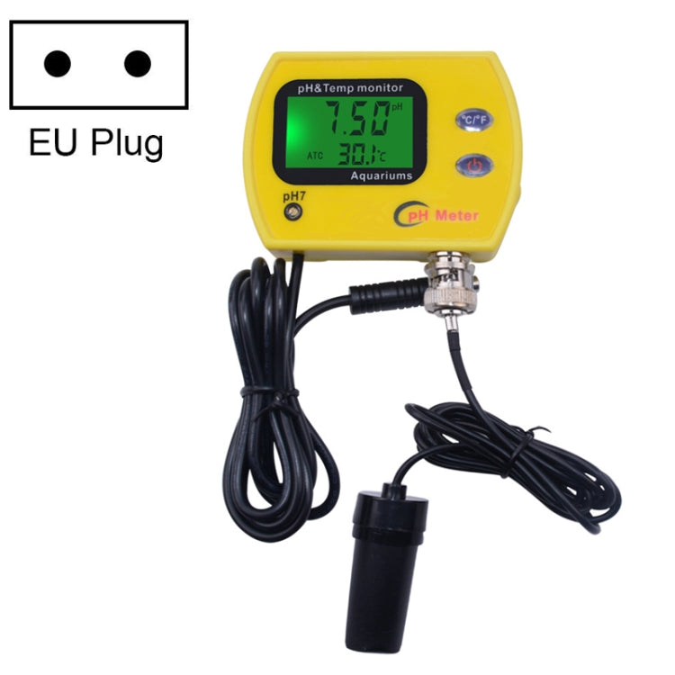 PH Tester Durable Acid Meter Swimming Pool Temperature Monitor With Backlight, Plug Type: EU Plug - Consumer Electronics by buy2fix | Online Shopping UK | buy2fix