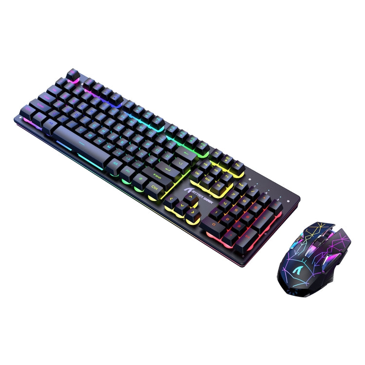 Attack Shark T3RGB RGB Luminous Wireless Keyboard And Mouse Set(Black) - Wireless Keyboard by Attack Shark | Online Shopping UK | buy2fix