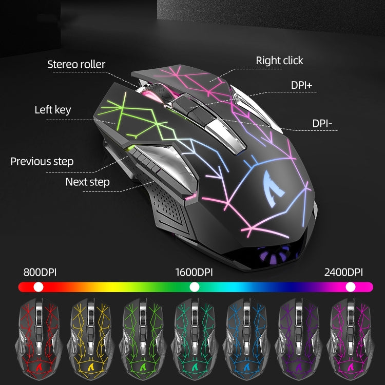 Attack Shark T3RGB RGB Luminous Wireless Keyboard And Mouse Set(Black) - Wireless Keyboard by Attack Shark | Online Shopping UK | buy2fix