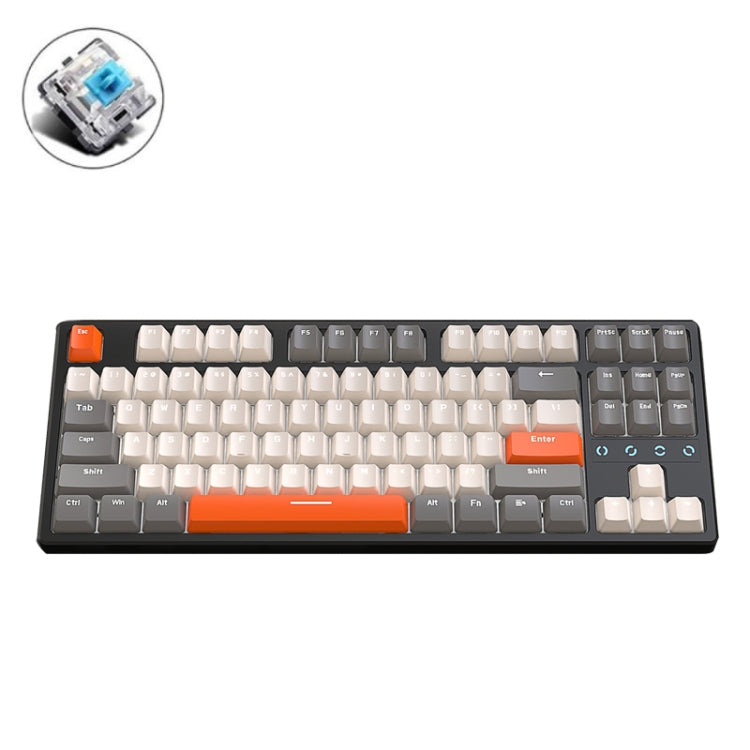 ZIYOU LANG K87 87-Keys Hot-Swappable Wired Mechanical Keyboard, Cable Length: 1.5m, Style: Green Shaft (Micr-light White Light) - Wired Keyboard by ZIYOU LANG | Online Shopping UK | buy2fix