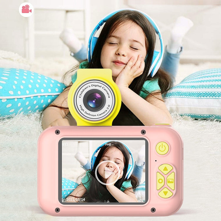 X101 Mini HD Lens Reversible Child Camera, Color: Pink+32G+Card Reader - Consumer Electronics by buy2fix | Online Shopping UK | buy2fix