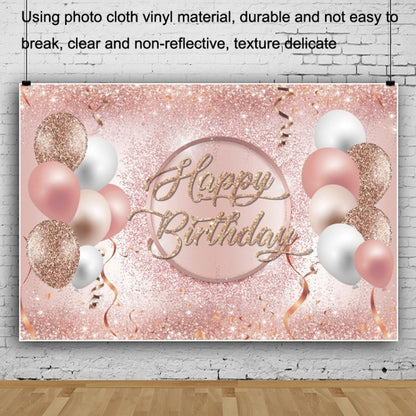 MDN12137 1.5m x 1m Rose Golden Balloon Birthday Party Background Cloth Photography Photo Pictorial Cloth - Camera Accessories by buy2fix | Online Shopping UK | buy2fix