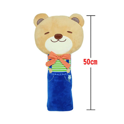 50cm Children Car Belt Cartoon Shoulder Protector Pillow(Bear) - In Car by buy2fix | Online Shopping UK | buy2fix