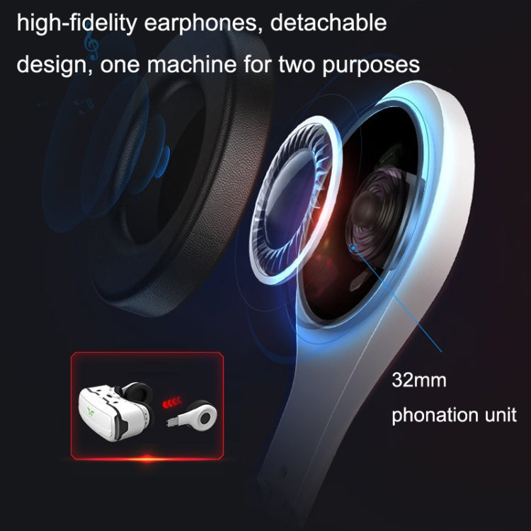 VR SHINECON G02EF+S9 Bluetooth Handle Mobile Phone 3D Virtual Reality VR Game Helmet Glasses With Headset - Consumer Electronics by VR SHINECON | Online Shopping UK | buy2fix
