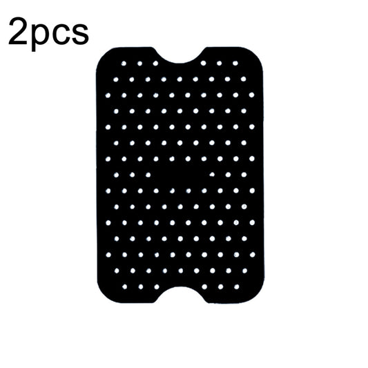 For NINJA DZ201 DZ401 Air Fryers 2pcs Silicone Pad Rectangular Liner(Black) - Home & Garden by buy2fix | Online Shopping UK | buy2fix