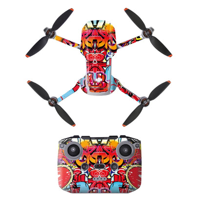 Sunnylife MM2-TZ452 For DJI Mini 2 Waterproof PVC Drone Body + Arm + Remote Control Decorative Protective Stickers Set(Color Graffiti) - DJI & GoPro Accessories by Sunnylife | Online Shopping UK | buy2fix