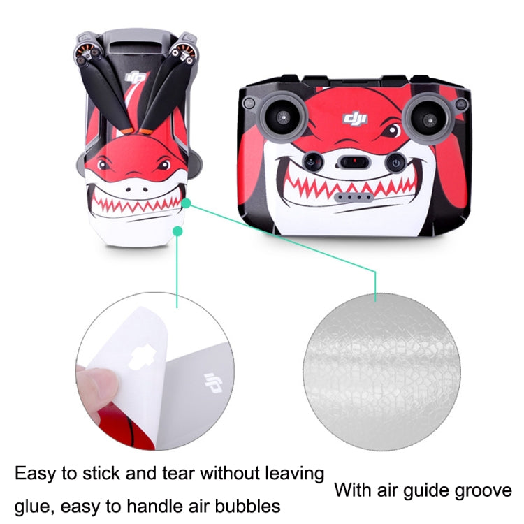 Sunnylife MM2-TZ452 For DJI Mini 2 Waterproof PVC Drone Body + Arm + Remote Control Decorative Protective Stickers Set(Drawing Red) - Stickers by Sunnylife | Online Shopping UK | buy2fix