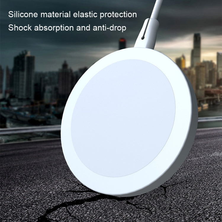 5pcs CP06 Magsafe Wireless Charger Silicone Protective Case(White) - iPhone 14 Pro Max Cases by buy2fix | Online Shopping UK | buy2fix
