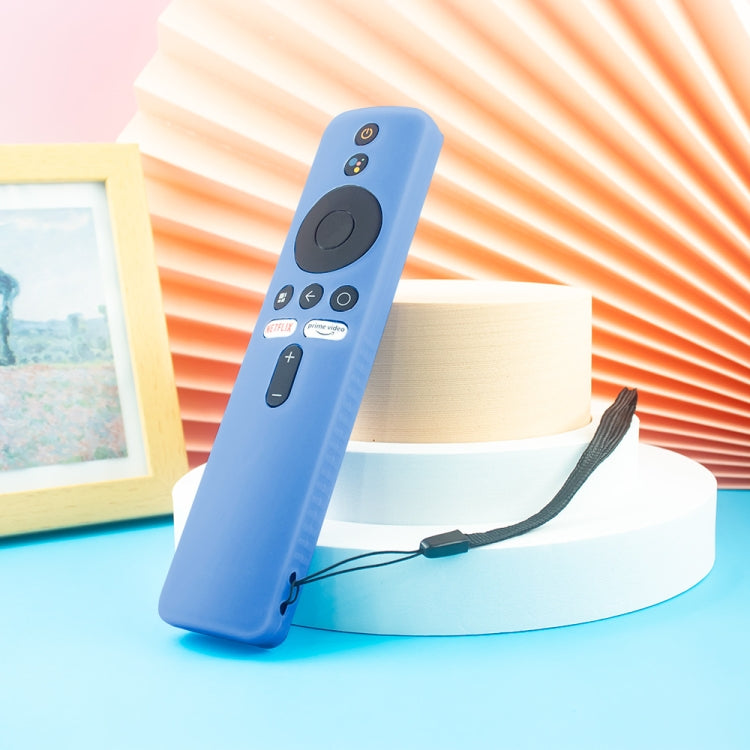 For Xiaomi 4K TV Stick Y48 Remote Control Anti-Drop Silicone Protective Cover(Luminous Blue) - Consumer Electronics by buy2fix | Online Shopping UK | buy2fix