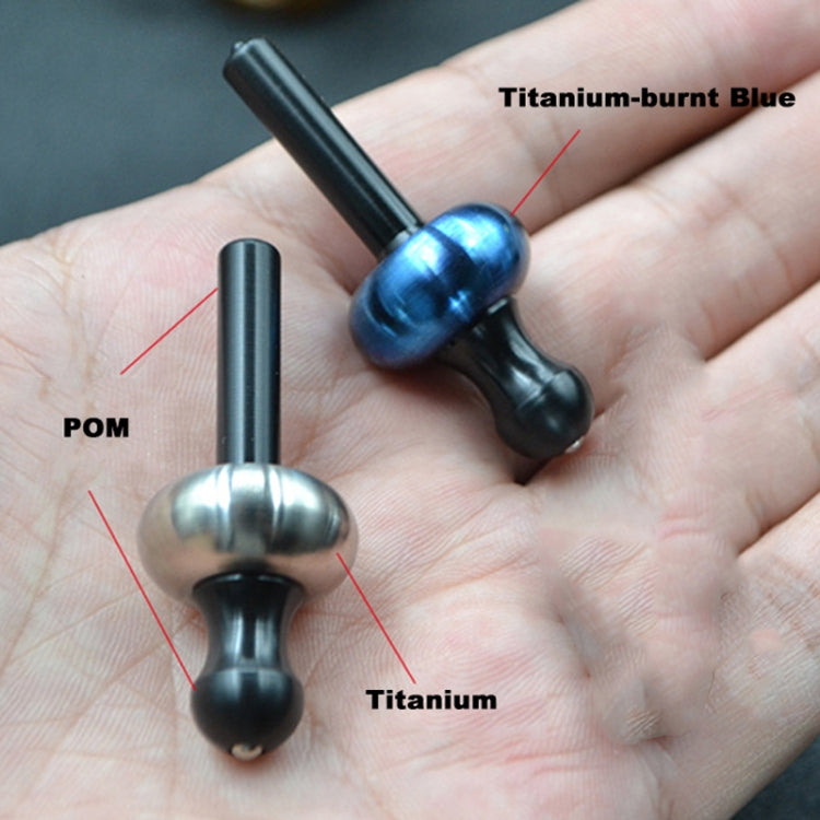EDC Ginsem Mushroom Hand Twisting Gyroscope Mushroom Fidget Spinner(Titanium Roasted Blue) - Spinning Toys by buy2fix | Online Shopping UK | buy2fix