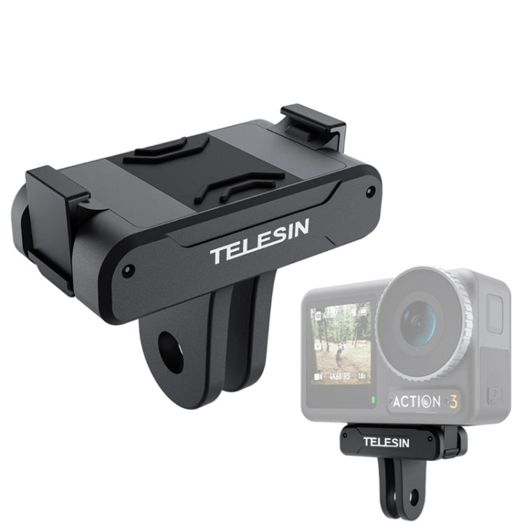 For DJI OSMO Action 3 TELESIN Magnetic Two Claw Adapter Action Camera Accessories - Mount & Holder by TELESIN | Online Shopping UK | buy2fix