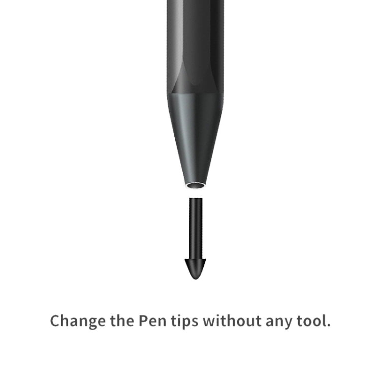 For Lenovo Tab P11 Pro Rechargeable 11.5 Inch TB-J706F Pressure Touch Pen(Black) - Stylus Pen by buy2fix | Online Shopping UK | buy2fix