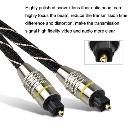 EMK HB/A6.0 SPDIF Interface Digital High-Definition Audio Optical Fiber Cable, Length: 10m(Black White Net) - Audio Optical Cables by EMK | Online Shopping UK | buy2fix