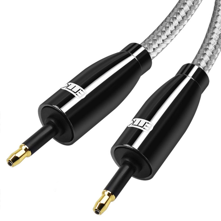 EMK QH4.0 Mini Toslink 3.5mm Interface SPDIF Audio Fiber Optical, Length: 8m(Black) - Audio Optical Cables by EMK | Online Shopping UK | buy2fix