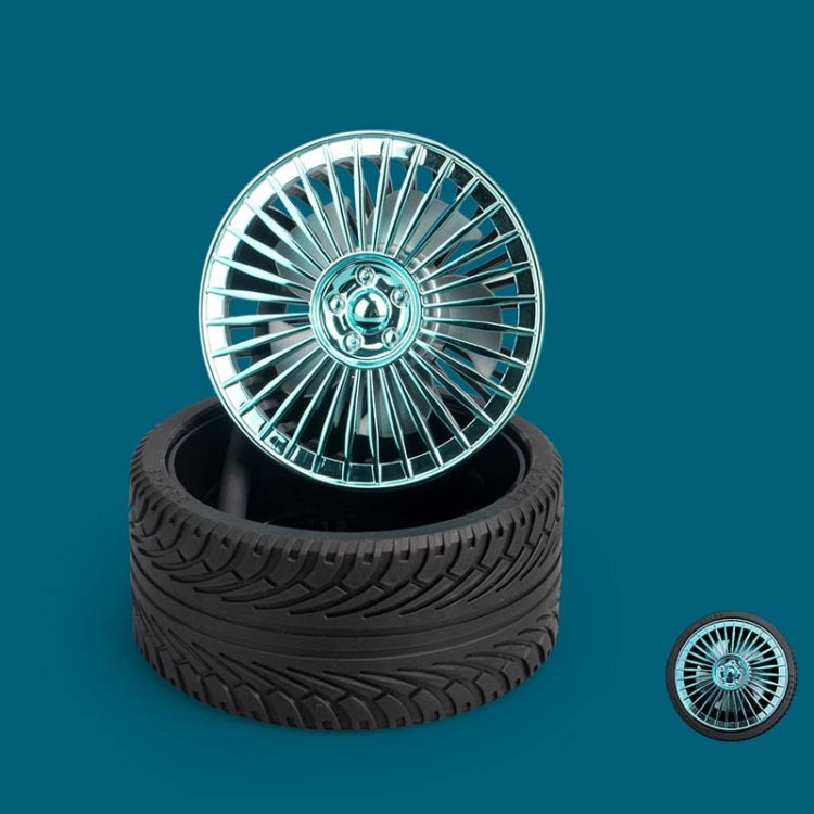 KD195 Electroplating Modification Small Fan Retro Wheel Fan(Blue) - Electric Fans by buy2fix | Online Shopping UK | buy2fix