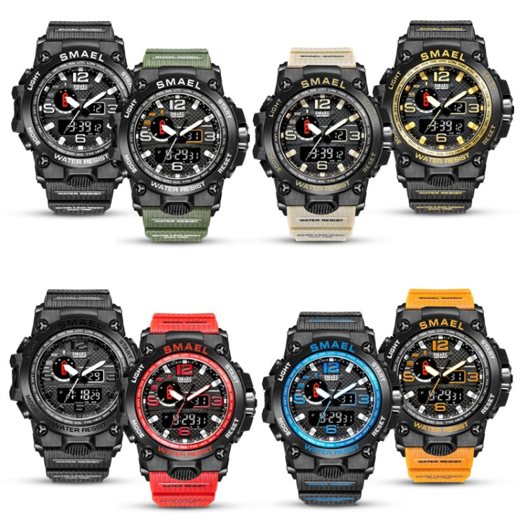 SMAEL 1545D Chronograph Calendar Alarm Clock Night Light Waterproof Watch Outdoor Men Watch(Blue) - Sport Watches by SMAEL | Online Shopping UK | buy2fix