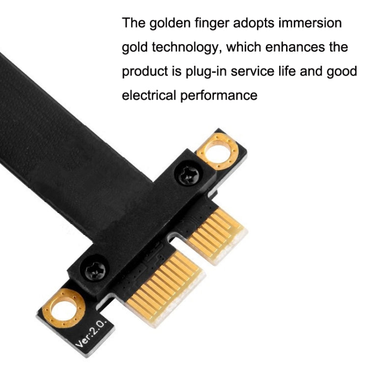 PCI-E 3.0 1X 180-degree Graphics Card Wireless Network Card Adapter Block Extension Cable, Length: 30cm -  by buy2fix | Online Shopping UK | buy2fix