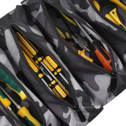 WESSLECO Oxford Cloth Electrical Hardware Hanging Tool Storage Bag(Camouflage Gray) - Storage Bags & Boxes by WESSLECO | Online Shopping UK | buy2fix