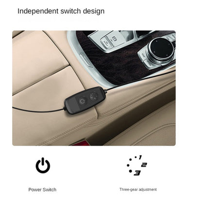 CF01 USB Interface Car Seat Fan Adjustable Wind Speed Desktop Small Fan(Red) - In Car by buy2fix | Online Shopping UK | buy2fix