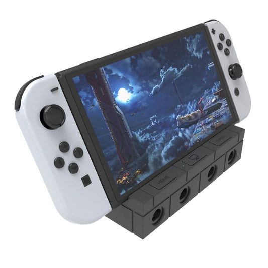 For Nintendo Switch / Switch OLED / NGC SW450 Handle Converter Multi-Function Charging Base Screener(Black) - Charger & Power by buy2fix | Online Shopping UK | buy2fix