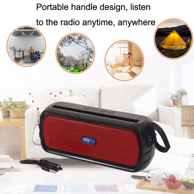 BAIJIALI SY-918 Solar Emergency Radio Read U Disk Large Volume Speaker LED Light Portable Player(Blue) - Consumer Electronics by BAIJIALI | Online Shopping UK | buy2fix