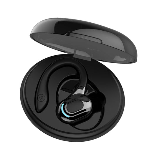 F8 Hanging Ear Stereo Wireless Bluetooth Earphones With Charging Bin(Black Single Ear) - Bluetooth Earphone by buy2fix | Online Shopping UK | buy2fix