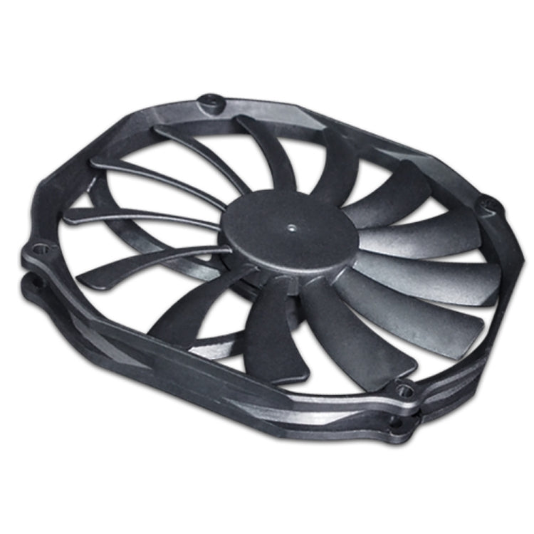 FANNER Ice Soul F14015 4PIN PWM Ultra-thin Chassis Fan Desktop Computer Radiator(Black) - Fan Cooling by FANNER | Online Shopping UK | buy2fix