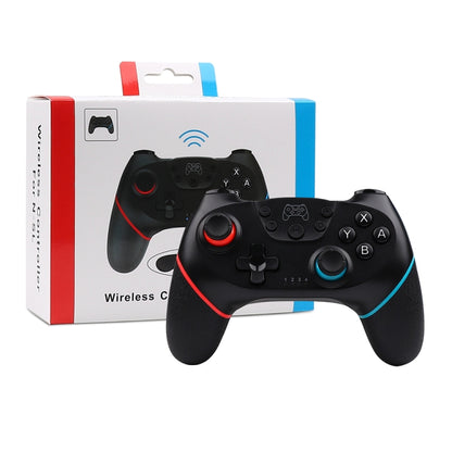 For Nintendo Switch Pro Wireless Bluetooth Handle with Macro Programming & Somatosensory Wake-up(Black Red Blue) - Gamepads by buy2fix | Online Shopping UK | buy2fix