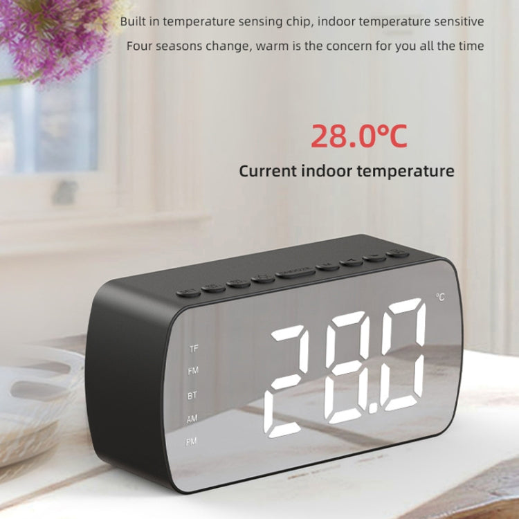 Q5 Outdoor Portable Card Bluetooth Speaker Small Clock Radio, Color: Black 1400mAh - Mini Speaker by buy2fix | Online Shopping UK | buy2fix