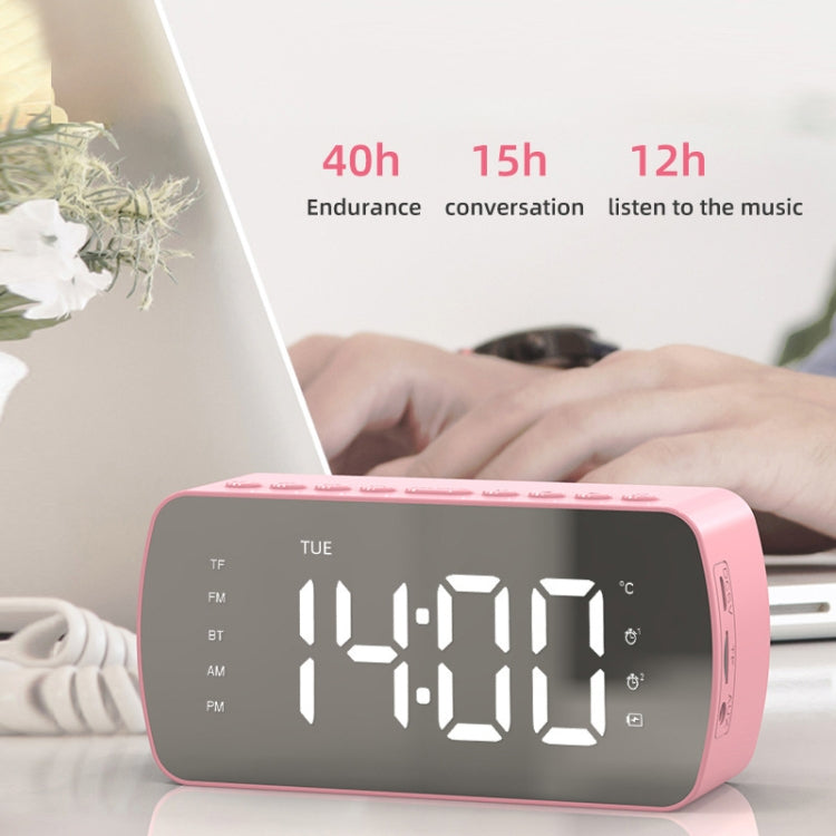 Q5 Outdoor Portable Card Bluetooth Speaker Small Clock Radio, Color: White 1400mAh - Mini Speaker by buy2fix | Online Shopping UK | buy2fix