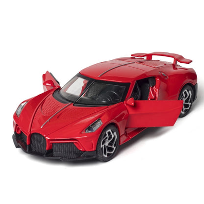 1:32 Alloy Sports Car Model With Sound And Light Boy Toy Car Decoration(Bright Red) - Model Toys by buy2fix | Online Shopping UK | buy2fix