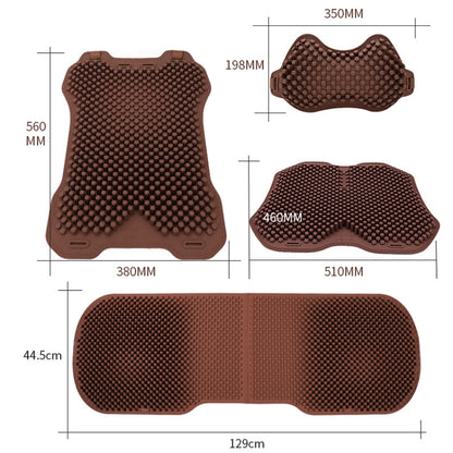 Silicone Car Seat Cushion Summer Breathable Cool Pad, Color: Rear Cushion Apricot -  by buy2fix | Online Shopping UK | buy2fix