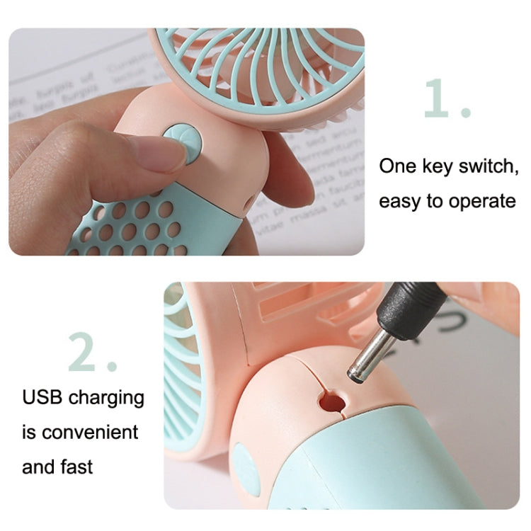 Z8 Handheld Cute Mini USB Fan Portable Dormitory Desktop Fan(Pink) - Electric Fans by buy2fix | Online Shopping UK | buy2fix