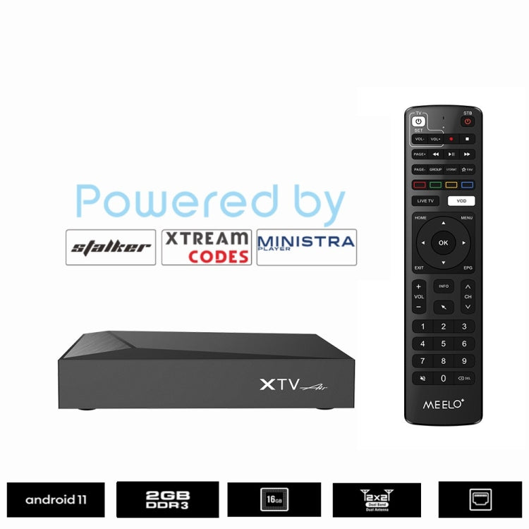 XTV Air 2GB+16GB Infrared Remote Control Version Mini HD 4K Android TV Box Network Set-Top Box Amlogic S905w2 Quad Core(US Plug) - Amlogic S905 by buy2fix | Online Shopping UK | buy2fix