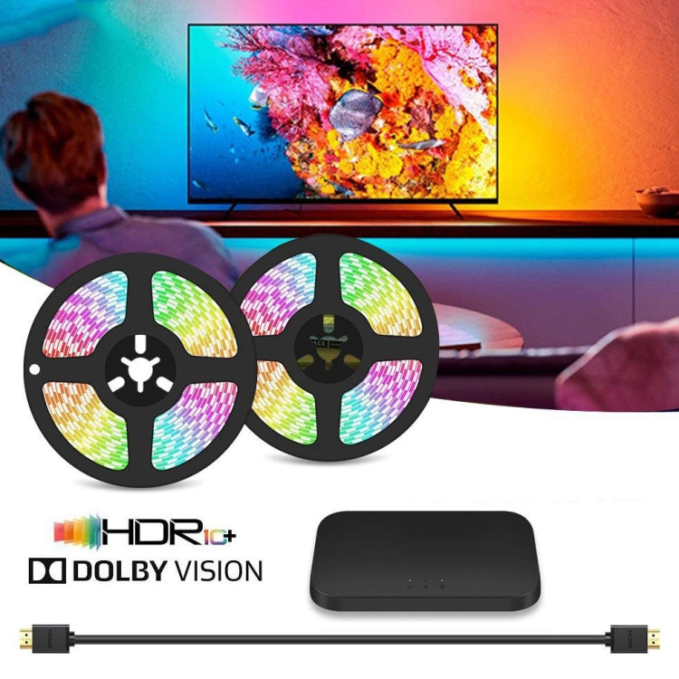 HDMI 2.0-PRO Smart Ambient TV Led Backlight Led Strip Lights Kit Work With TUYA APP Alexa Voice Google Assistant 2 x 2.5m(US Plug) - Casing Waterproof Light by buy2fix | Online Shopping UK | buy2fix