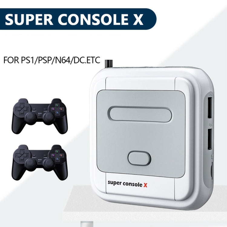 Super Console X 256G 50000+ Games Wired 4K HD 3D Double Game Console Box, UK Plug - Pocket Console by buy2fix | Online Shopping UK | buy2fix