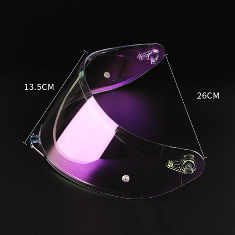 Motorcycle Helmet Lens with Anti-fog Spikes for SOMAN K1/K3SV/K5, Color: Transparent REVO Purple - Helmets by buy2fix | Online Shopping UK | buy2fix