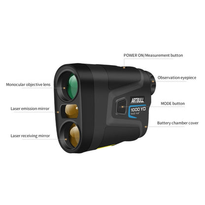 ARTBULL 1000m Golf Laser Rangefinder Telescope Altimeter Speedometer - Laser Rangefinder by ARTBULL | Online Shopping UK | buy2fix