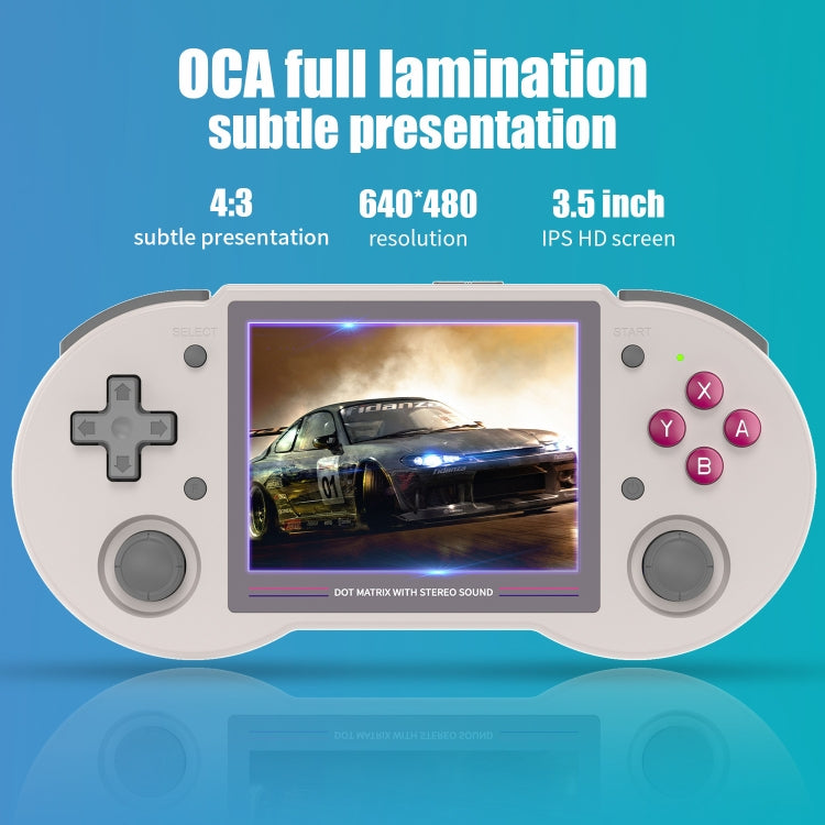 ANBERNIC RG353PS  3.5-Inch IPS Screen Handheld Game Console 2.4G/5G Wifi Linux System Game Player 16GB No Game(Transparent Purple) - Pocket Console by ANBERNIC | Online Shopping UK | buy2fix