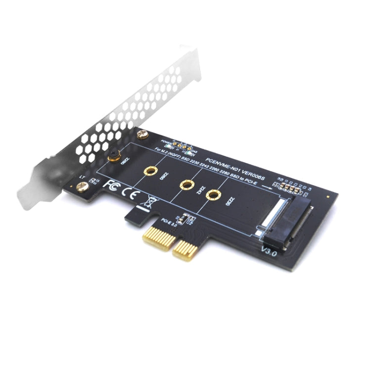 PCI-E 1X To M.2 NVME KEY-M SSD Riser Card Adapter With Baffle - Add-on Cards by buy2fix | Online Shopping UK | buy2fix