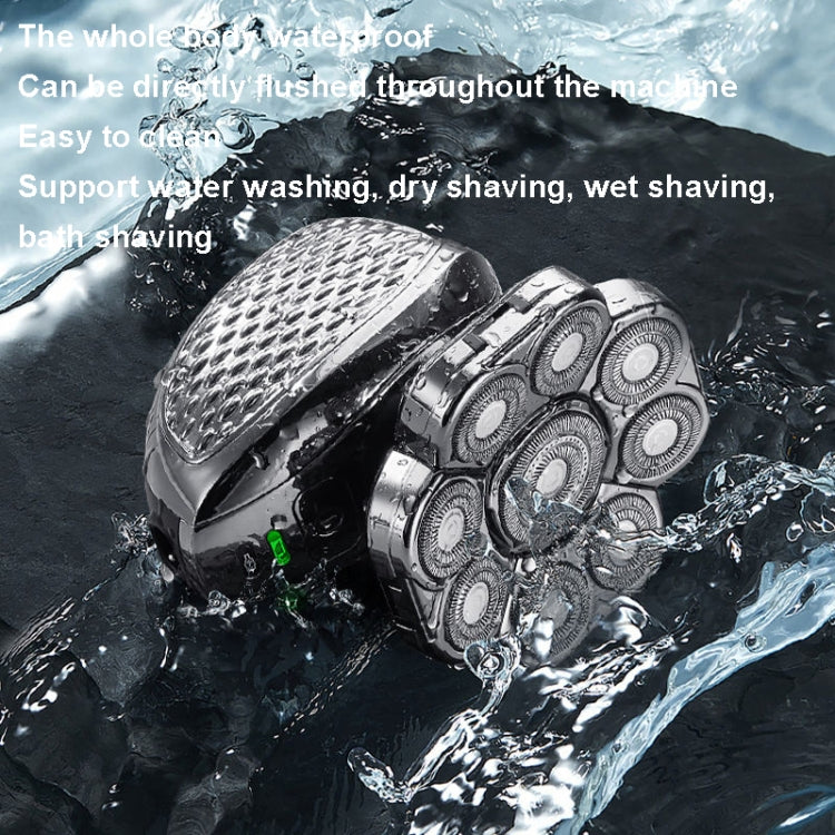 Single Machine 9 Knife Head Multifunctional USB Shaver Full Body Water Washing Shaver Men Hair Bald - Electric Shavers by buy2fix | Online Shopping UK | buy2fix