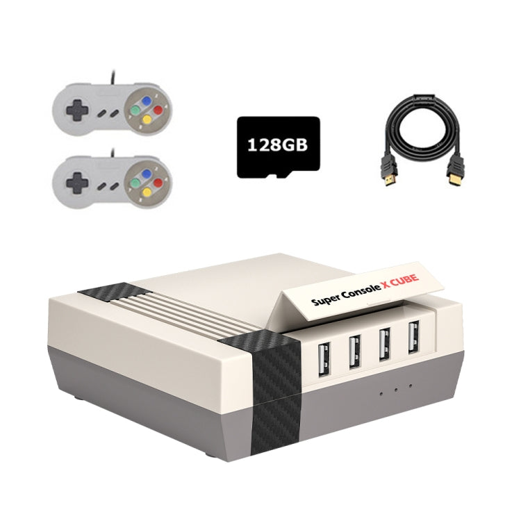 Super Console X Cube Wired Retro TV Video Game Console Built-in 50+ Emulators,EU Plug 128G 41000+Games - Pocket Console by buy2fix | Online Shopping UK | buy2fix