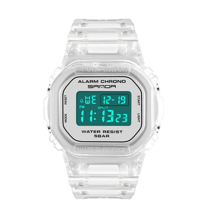 SANDA 2009 Multifunctional Sports Waterproof Calendar Watch(Silver) - Sport Watches by SANDA | Online Shopping UK | buy2fix