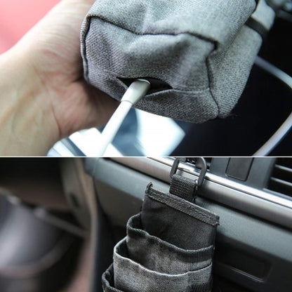 Vehicle Air Outlet Storage Bag Multi-function Document Change Storage Bag(Grey) - Stowing Tidying by buy2fix | Online Shopping UK | buy2fix