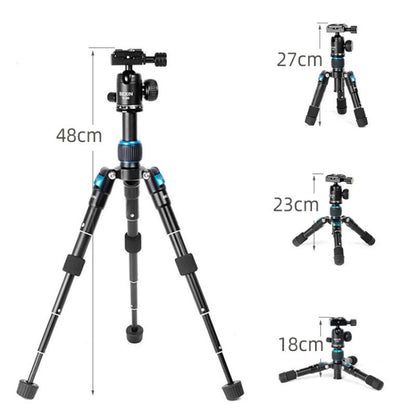 BEXIN V30 Adjustable Aluminum Alloy Desktop Camera Tripod Mini Portable Folding Live Tripod(MS08-S) - Tripods by BEXIN | Online Shopping UK | buy2fix