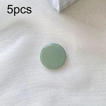 5pcs Solid Color Drop Glue Airbag Bracket Mobile Phone Ring Buckle(Light Green) - Ring Holder by buy2fix | Online Shopping UK | buy2fix
